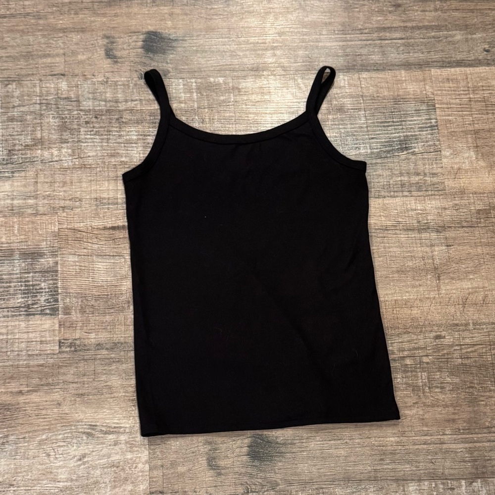 No Boundaries Women’s Ribbed Tank Top - Black